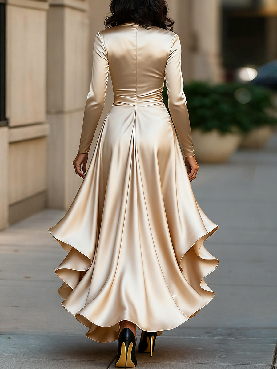 София – Сатенена макси рокля