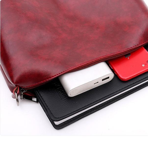 Elin™ | Винтидж 4-частна кожена чанта