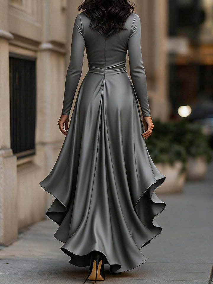 София – Сатенена макси рокля