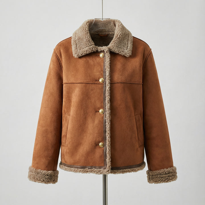 OLIVIA™|Топло кафяво яке