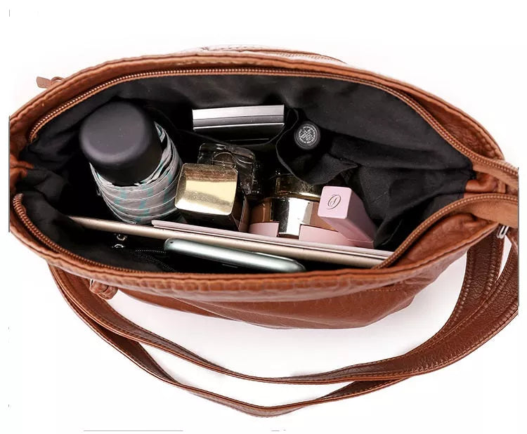 Paulina™ | Чанта през рамо от мека кожа