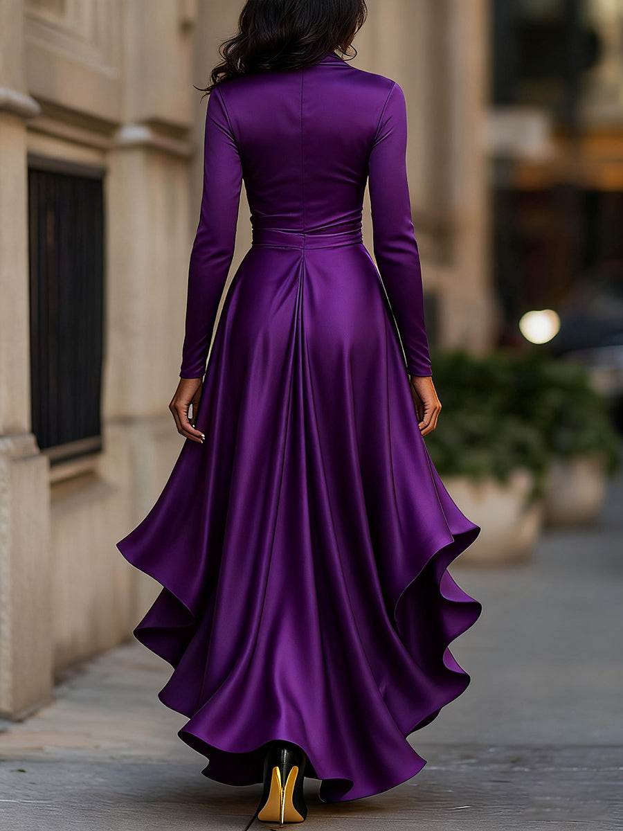 София – Сатенена макси рокля