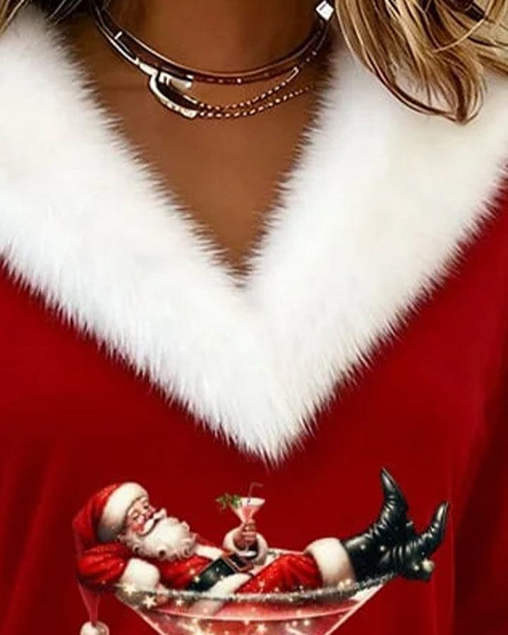 Коледна блуза FurGlam™ 2025 – елегантност, топлина и малко празничен чар!