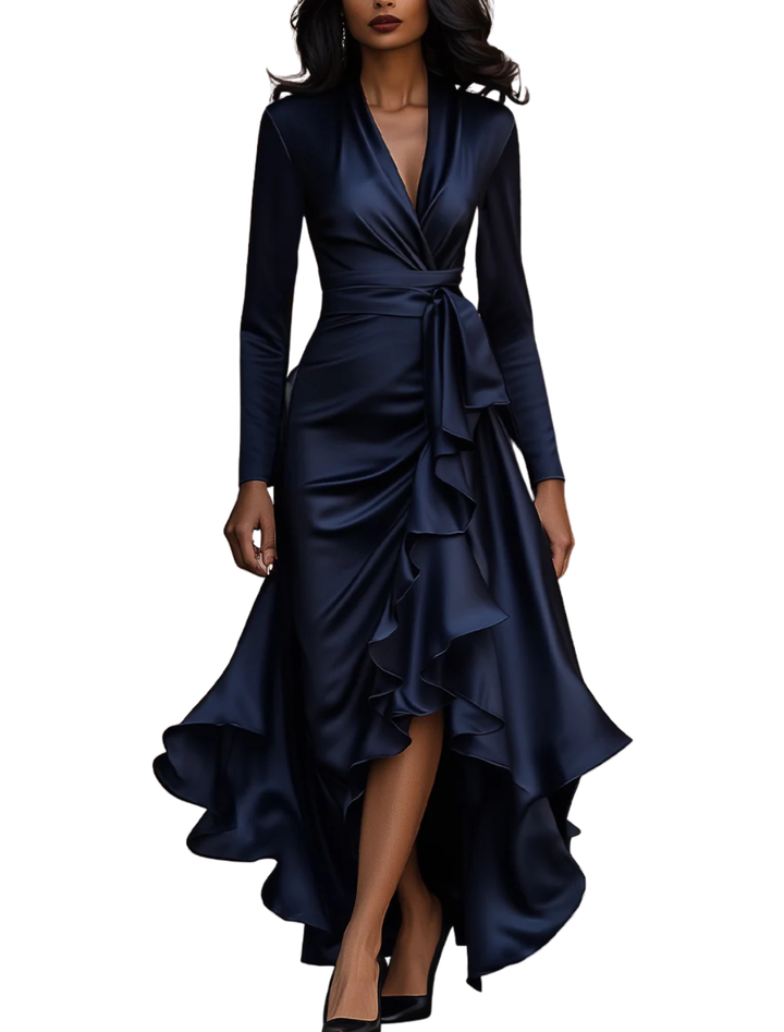 София – Сатенена макси рокля