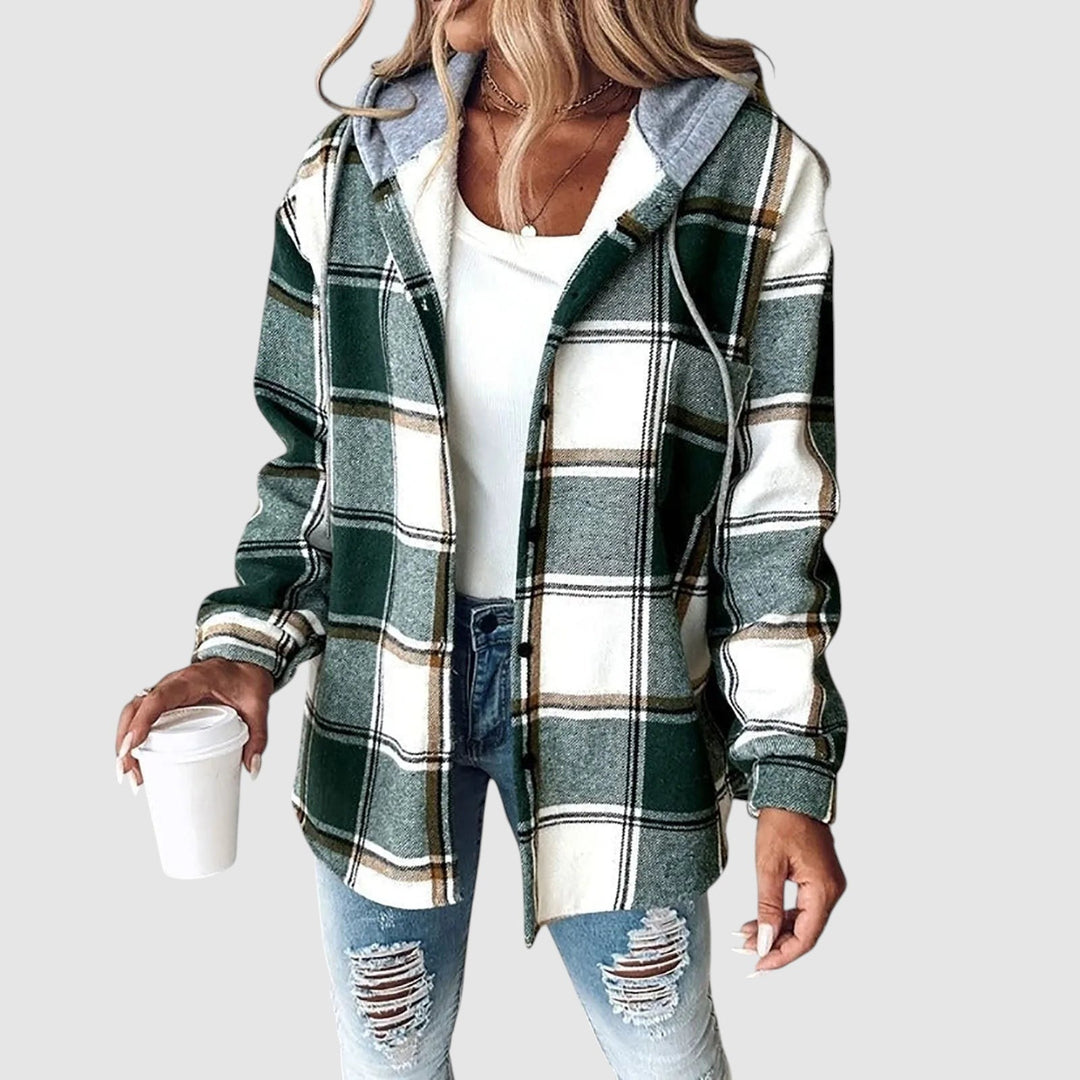 Kostadinka™ - Карирано есенно палто