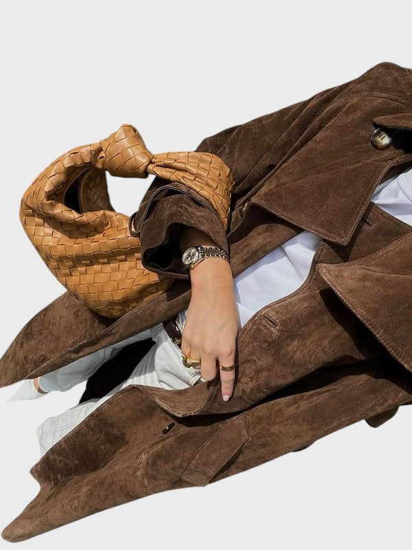 Denka™ - Елегантно велурено палто