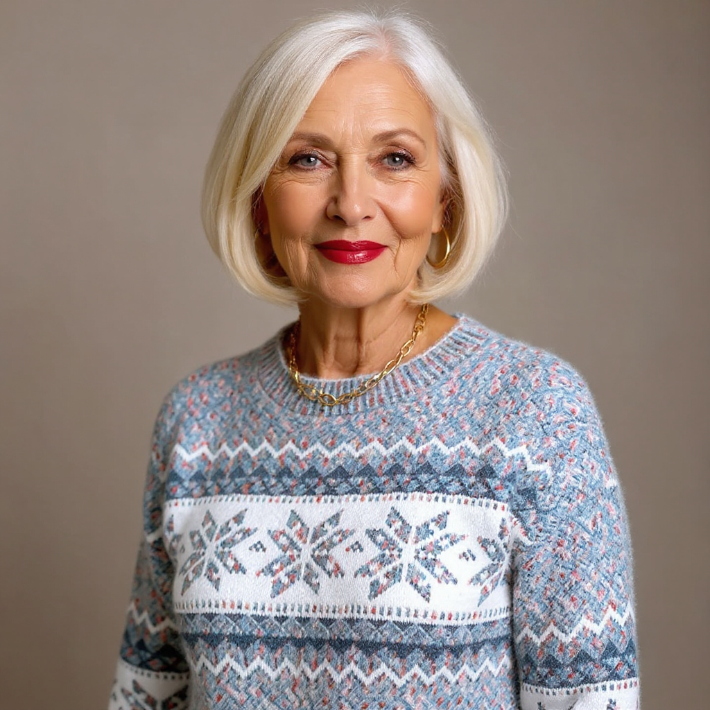 Мелани™ | Пончо в исландски стил